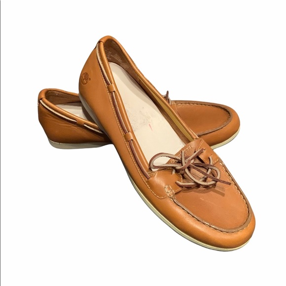 Timberland Shoes - Timberland Leather Flat Loafer Flats size 8.5